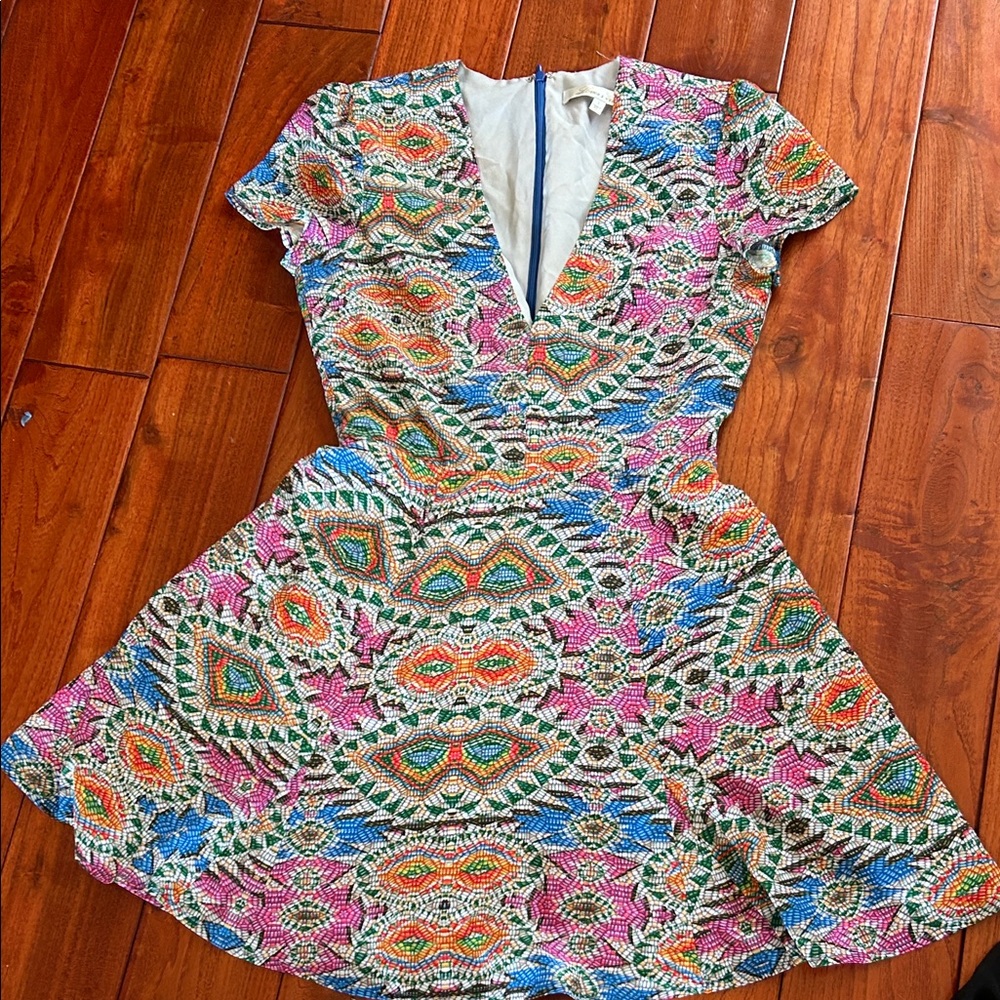 Lovers + Friends Multicolor Patterned Mini Dress